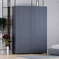 Шафа гардероб  Саванна №20, К-824-824, Антрацит / Графіт (160/230/52), МДФ