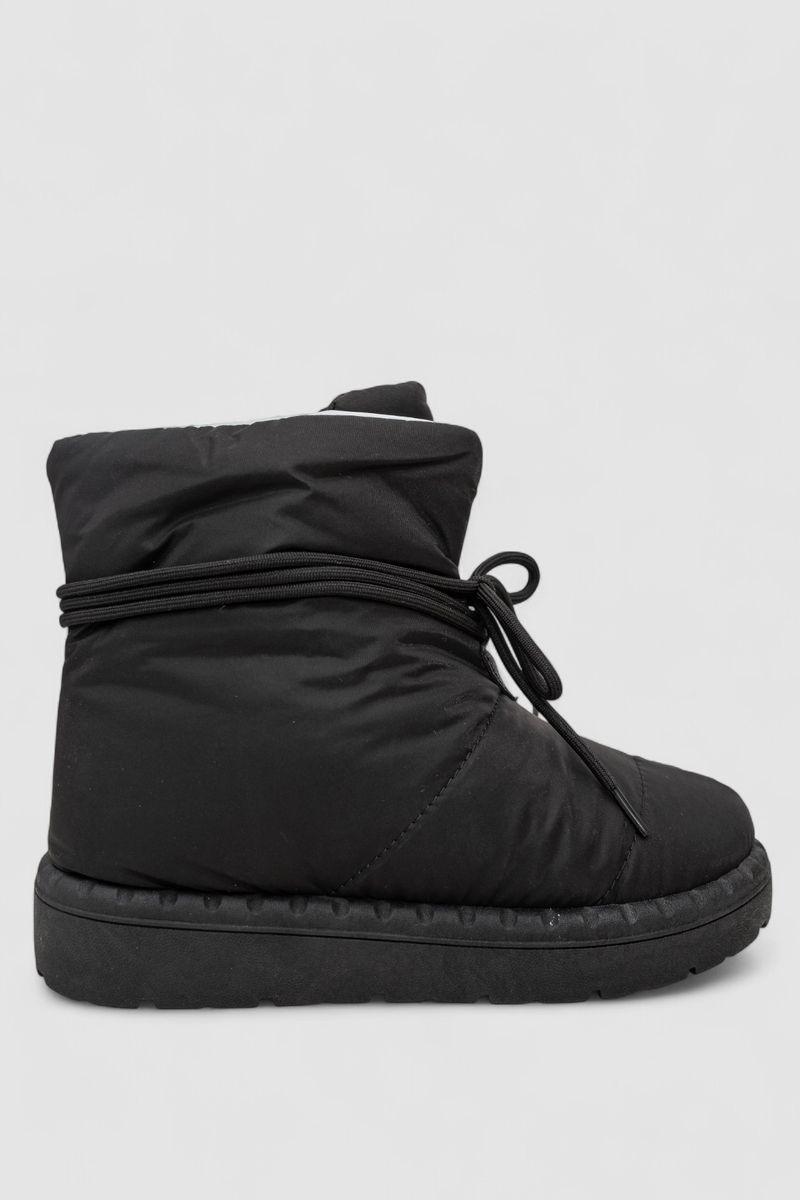 Дутики жіночі зимові на хутрі, колір чорно-сірий, 248RFM600, фото 1