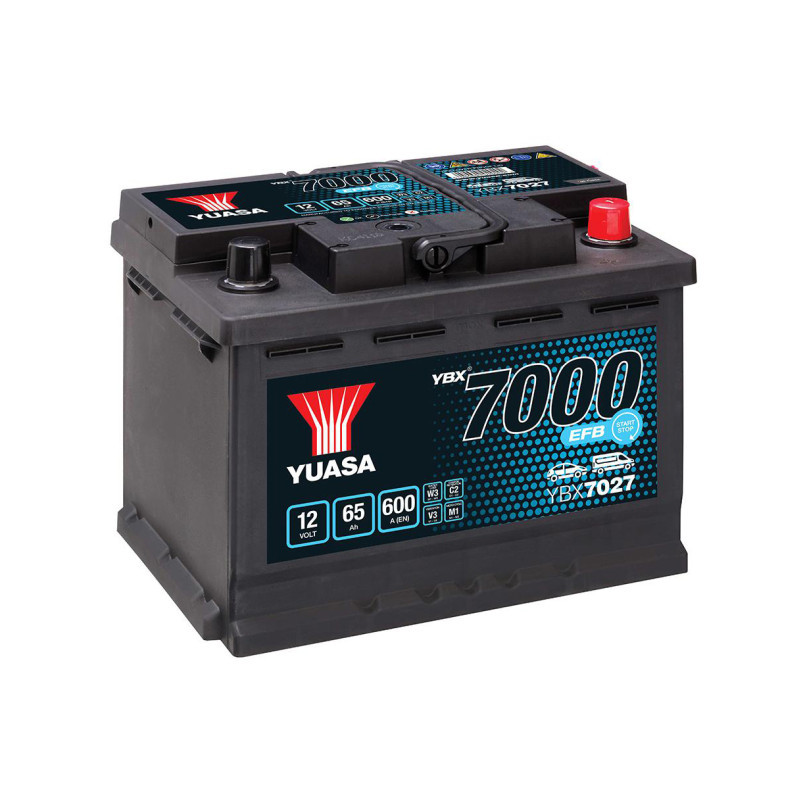 Yuasa 12V 65Ah 600A EFB Start Stop Battery YBX7027 (0), фото 1