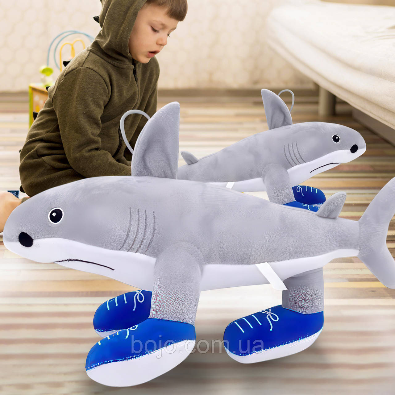 Дитяча м'яка плюшева іграшка "Tralalero Tralala" 35 х 24 см (AX)