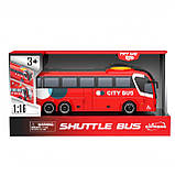 Автобус звуковий інерційний "Shuttle bus" арт. WY 1107 B, фото 3