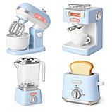 Ігровий набір побутової техніки (кавоварка, тостер, блендер, міксер) арт. 8057 B, фото 9