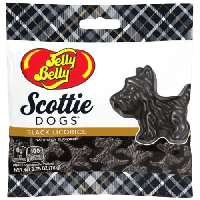 Лакричные жевательные конфеты Jelly Belly Black Licorice Scottie Dogs 78г