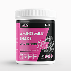 Білковий коктейль протеїн для зниження ваги для жінок Amino Milk Shake 500 гр карамель