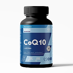 Коензим q10 (coenzyme q10) 100 мг та лецитином Garo Nutrition