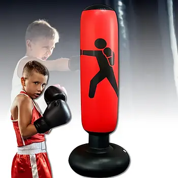 Надувний підлоговий боксерський мішок-колона 160 см Tumbler