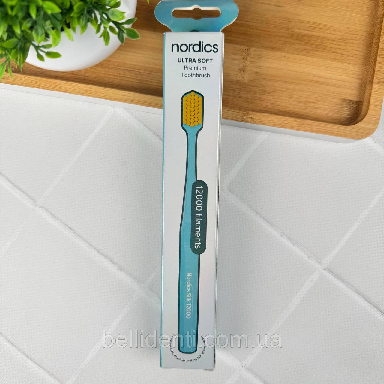 Зубна щітка Nordics Silk 12000 (блакитна), 1 шт