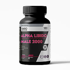 Тестобустер добавка для чоловіків Alfa Male 2000 180 капсул Garo Nutrition