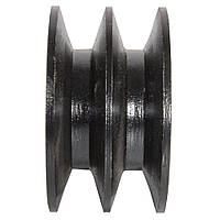 Шків на два струмки для валу, діаметром 25,40 для двигуна торгівельної марки Кентавр