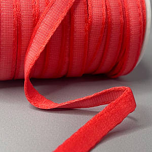 Жорстка тунельна стрічка Ø 1см, моток 23 м - червоний