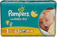 Подгузники Pampers 1 active-baby (2-5 кг), 43 шт