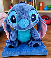 Плед-подушка іграшка 3в1 Стіч 40 см плед 175*110 YU227