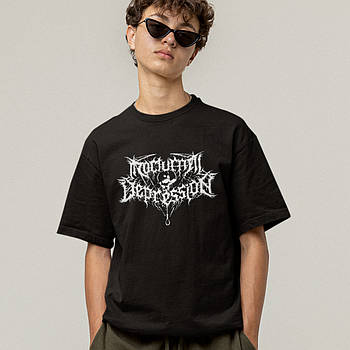 Футболка унісекс Nocturnal Depression (Logo) XS чорний