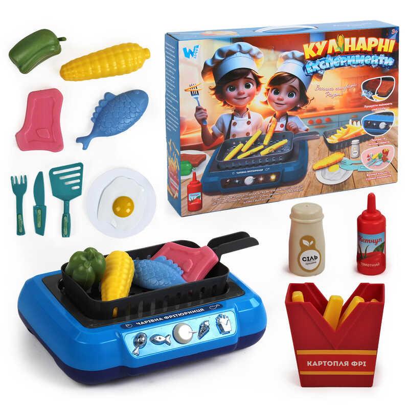 Кулінарні експерименти 41446 (18) "WToys", підсвічування, звукові ефекти, 13 аксесуарів, продукти змінюють колір, кухонне начиння,