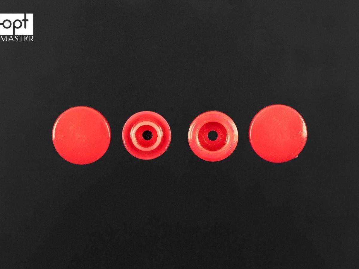 Кнопки пластикові 11.7 мм Т-5 червоні D35 (1000 шт), фото 1