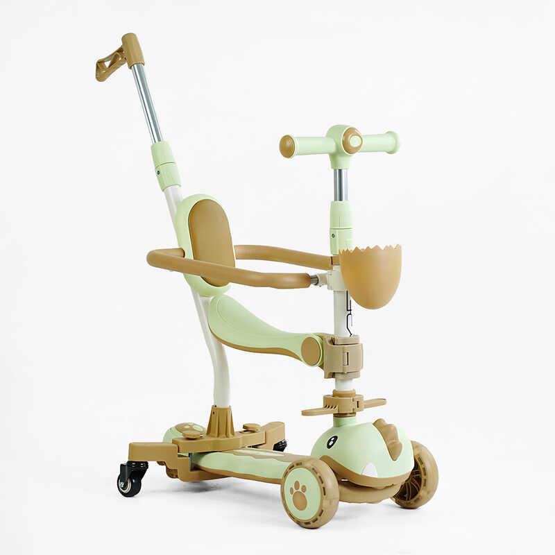 Самокат 5в1 "Skyper" GL-09813 (6) колеса PU 125х40мм зі світлом, УКР. МУЗИКА та підсвічування платформи, с ДОП. КОЛЕСАМИ, захисний