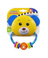 Брязкальце 0598 (96) ведмедик, музичний чіп, прорізувач, підсвітка, гра з кульками, на листі