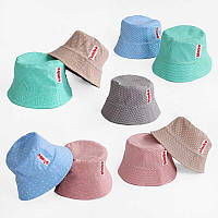 Гр Панама дитяча "Однотонна" П28483 (1) розмір 50, ЦІНА ЗА 9 ШТУК В УПАКОВЦІ "Bimbo"