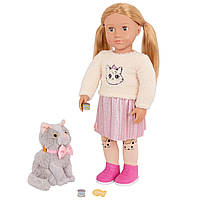 Лялька Our Generation Шила 46см з кошеням Семмі та аксесуарами пластик текстиль від 3-х років (BD31579Z)