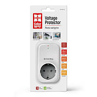 Реле напряжения ColorWay (16A/3680W) 150V-210V/230V-280V LED1, 1 розетка