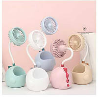 Вентилятор CS 275 A (96) 5 кольорів, органайзер, вбудований акум. 3.7 V, USB кабель, в коробці, ВИДАЄТЬСЯ ТІЛЬКИ МІКС ВИДІВ