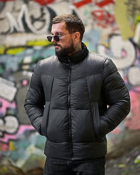 Зимова чоловіча куртка YZIKON BLACK ПП8097