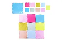 Килимок-пазл для дитячої кімнати EVA м який 9 елементів в асортименті K9703