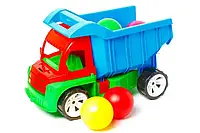 Іграшковий вантажівка-самоскид з великими кульками Брязкальце KIDDI SMART від 1 року в асортименті 086