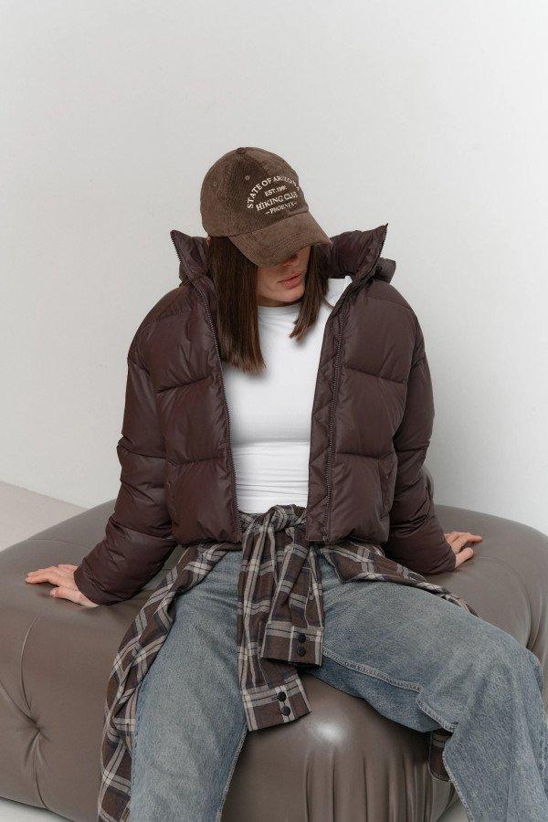 Пуховик із затяжками, фото 1