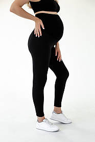 Утеплені легінси для вагітних жінок із мікродайвінгу на флісі лосини для майбутніх мам розмір S Мамин Дім чорний