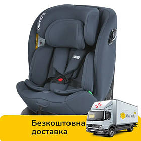 Автокрісло дитяче El Camino i-FREE (фаза 1,2, зріст 40-150см, isofix, поворот 360) ME 1187 Moon Gray Темно-сіре