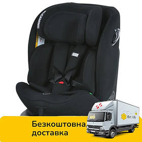 Автокрісло дитяче El Camino i-FREE (фаза 1,2, зріст 40-150см, isofix, поворот 360) ME 1187 Black Чорне