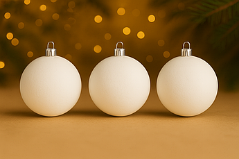 Ялинкові кулі оксамитові круглі смарагдові 10 см | набір 6 шт | новорічні прикраси | іграшки для ялинки | 8 варіантів кольорів БІЛ