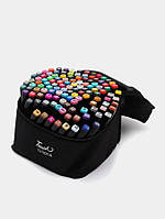 Маркери для скетчингу двосторонні, НАБІР 120 шт в текстильному чохлі