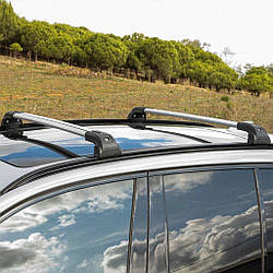 Багажник (поперечини) на інтегровані рейлінги Strong V2 120 см (2 шт) Сірий для Porsche Macan 2014-2024 рр