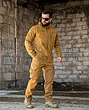 Тактичний костюм Softshell DEMENTIOZ кайот з водо- та вітрозахисними властивостями ВТ6839 ТМ, фото 3