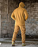 Тактичний костюм Softshell DEMENTIOZ кайот з водо- та вітрозахисними властивостями ВТ6839 ТМ, фото 4