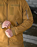 Тактичний костюм Softshell DEMENTIOZ кайот з водо- та вітрозахисними властивостями ВТ6839 ТМ, фото 6