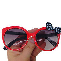 Очки солнечные (детские)`Бантик`, красные D8
