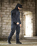 Тактичний костюм Softshell DEMENTIOZ синій ДСНС з водо- та вітрозахисними властивостями ВТ6840 ТМ, фото 2