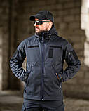 Тактичний костюм Softshell DEMENTIOZ синій ДСНС з водо- та вітрозахисними властивостями ВТ6840 ТМ, фото 5