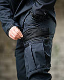 Тактичний костюм Softshell DEMENTIOZ синій ДСНС з водо- та вітрозахисними властивостями ВТ6840 ТМ, фото 8