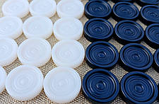 Фішки для гри в нарди, d 22.6 мм + гральні кубики, фото 3