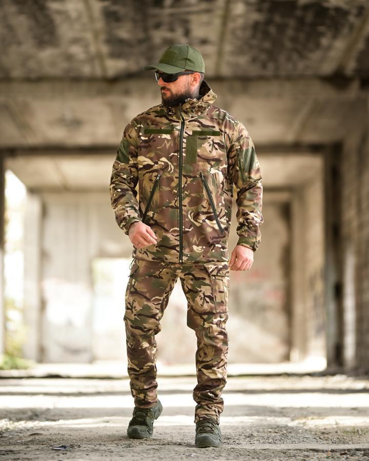 Польовий костюм Softshell DEMENTIOZ мультикам з водо- та вітрозахисними властивостями ВТ6842 ТМ, фото 1