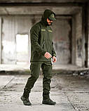 Польовий костюм Softshell DEMENTIOZ олива з водо- та вітрозахисними властивостями ВТ6843 ТМ, фото 3