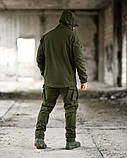 Польовий костюм Softshell DEMENTIOZ олива з водо- та вітрозахисними властивостями ВТ6843 ТМ, фото 4