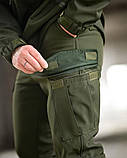 Польовий костюм Softshell DEMENTIOZ олива з водо- та вітрозахисними властивостями ВТ6843 ТМ, фото 8