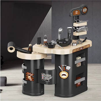 Ігровий набір «Барбершоп» (34 елементи, висота 73 см, функціональний фен, ножиці, тример, станок для гоління, гребінець) 7 GT 06