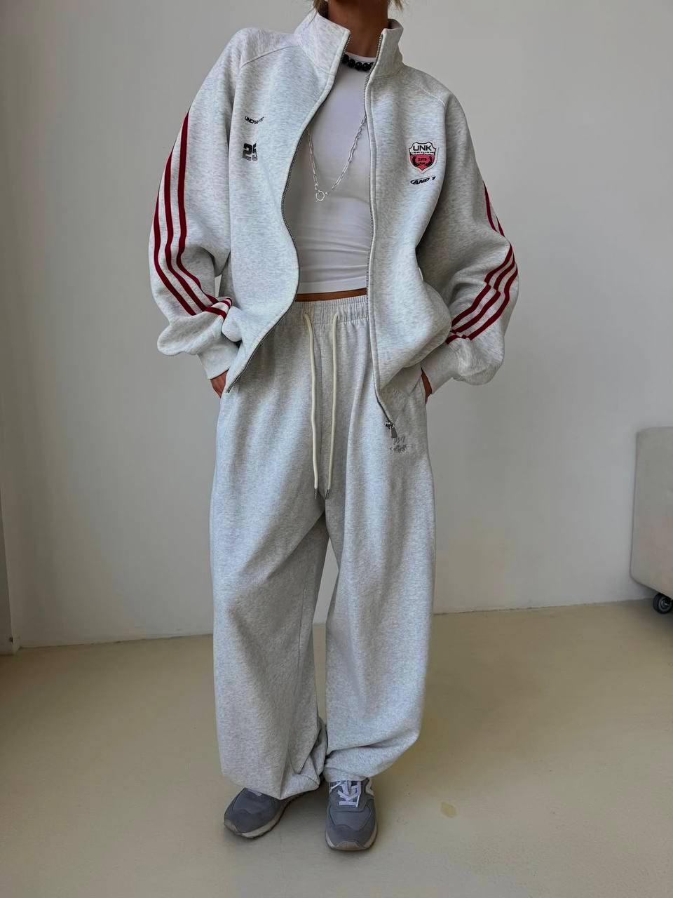 Костюм 2-ка (оверсайз) Модель: 817-267 Колір: чорний, меланж, фото 1