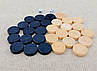 Фішки для нард із дерева, d 23.6 мм + гральні кубики, фото 6